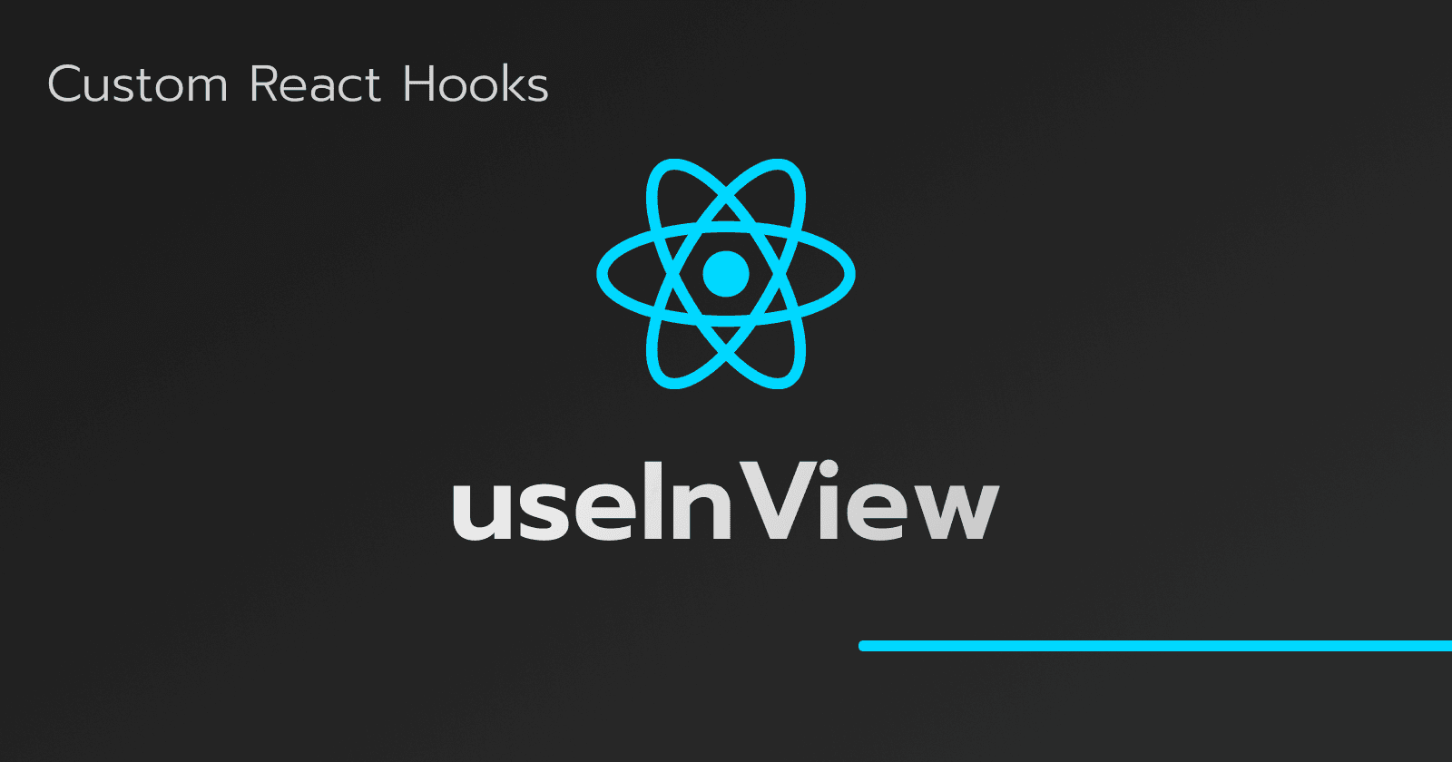 React Hooks Personnalisés : useInView