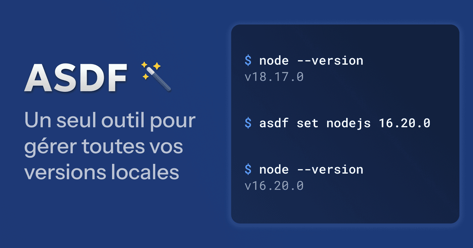 Fini le bordel de vos versions locales : découvrez ASDF
